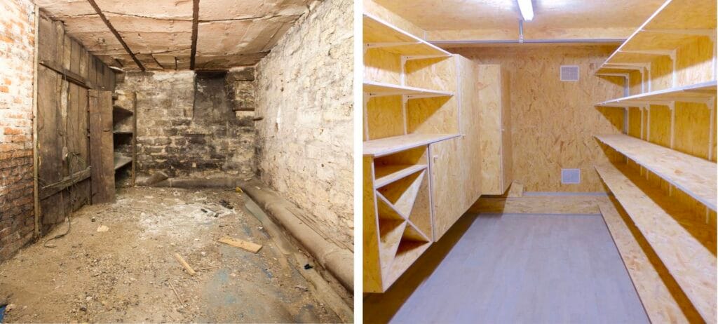 Comparaison coût aménagement cave Paris CAVBOX rénovation traditionnelle